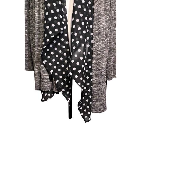 Avenue, Womans 22/24 Scarf Collar Open Gypsy Goth Y2K Sweater Knit Cardigan - Picture 5 of 7